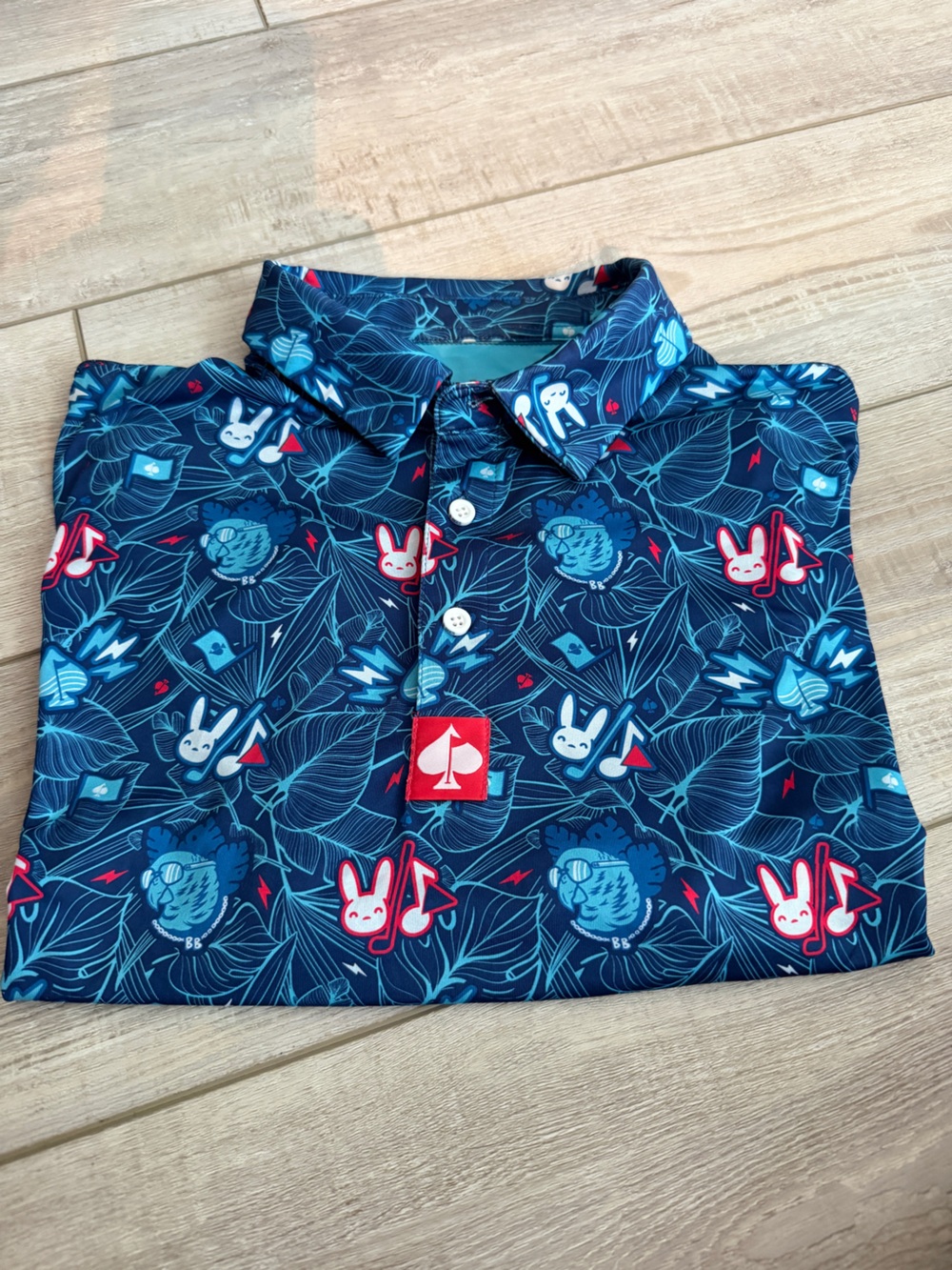 Pins and Aces Bunny Golf Shirt